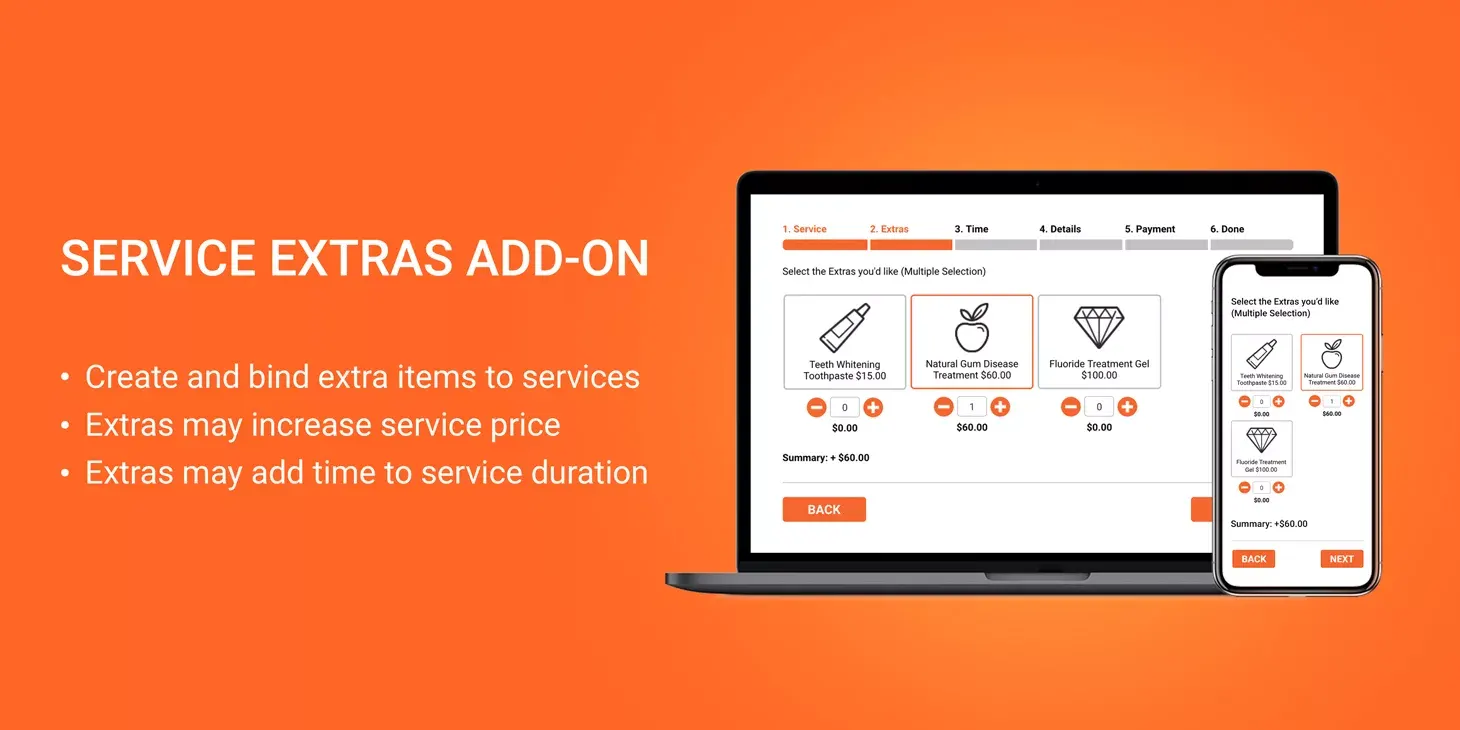 NEW: Bookly Service Extras Add-On