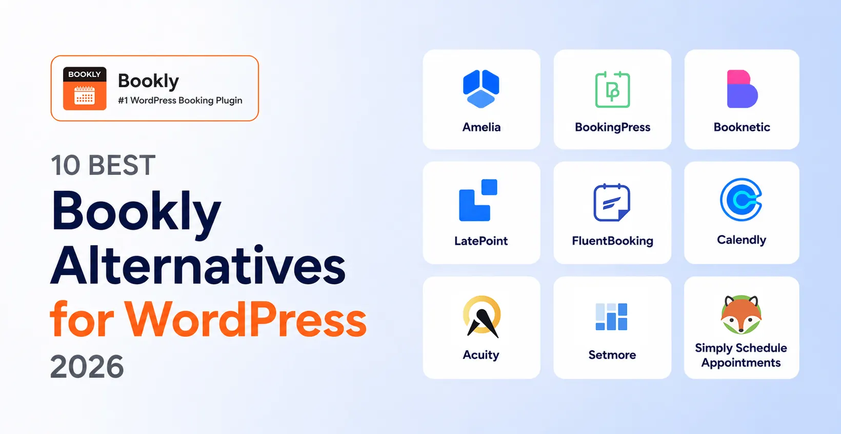 10 Best Bookly alternatives for WordPress comparison hero — booking plugins 2026