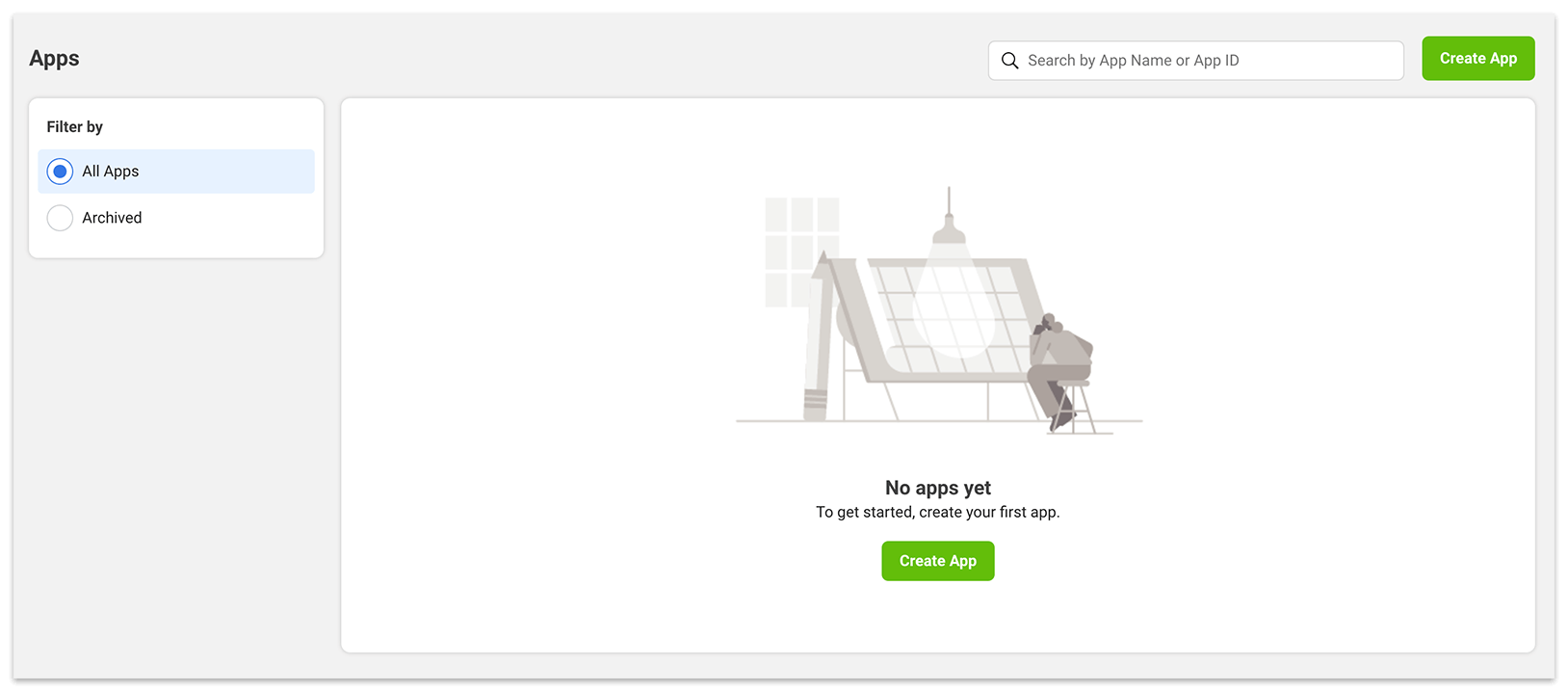 Facebook Developer Account – My Apps