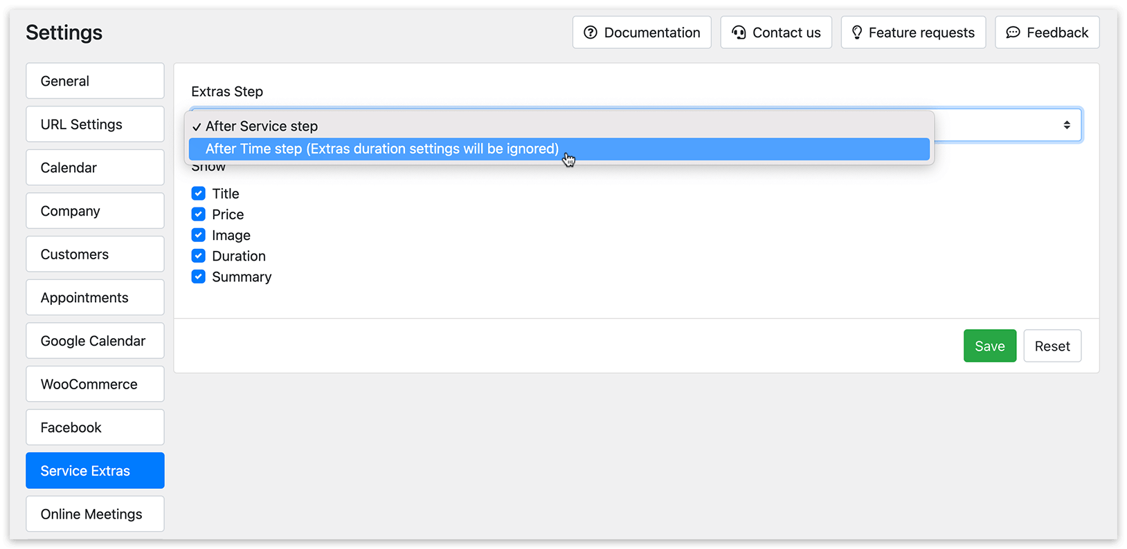 Settings in Bookly PRO