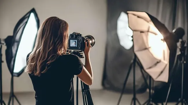 Espacio de trabajo de fotografía