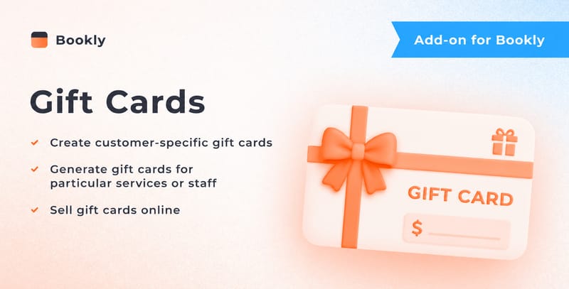 Bookly Gift Cards (Add-on)