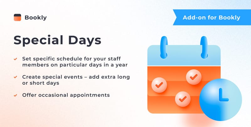 Bookly Special Days (Add-on)