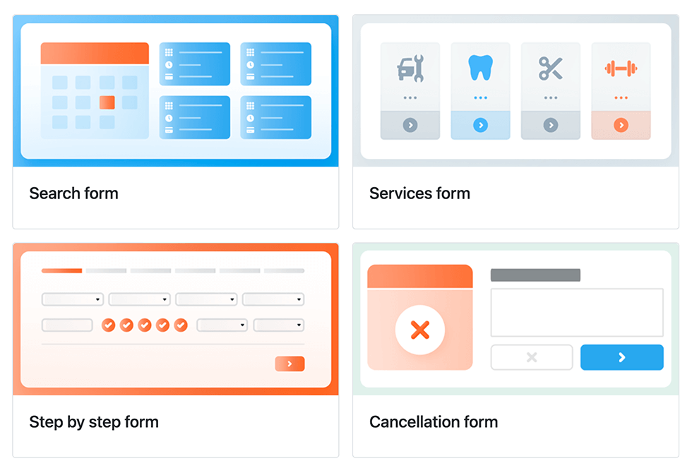 Apparence personnalisable du formulaire de réservation Bookly