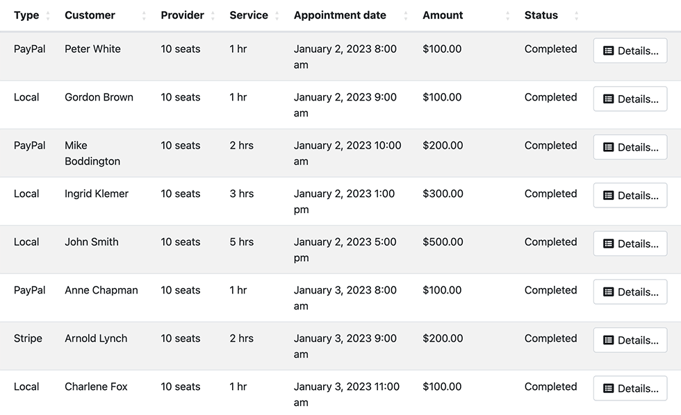 Recevez des paiements sécurisés et flexibles dans Bookly