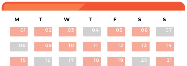 Calendar interface
