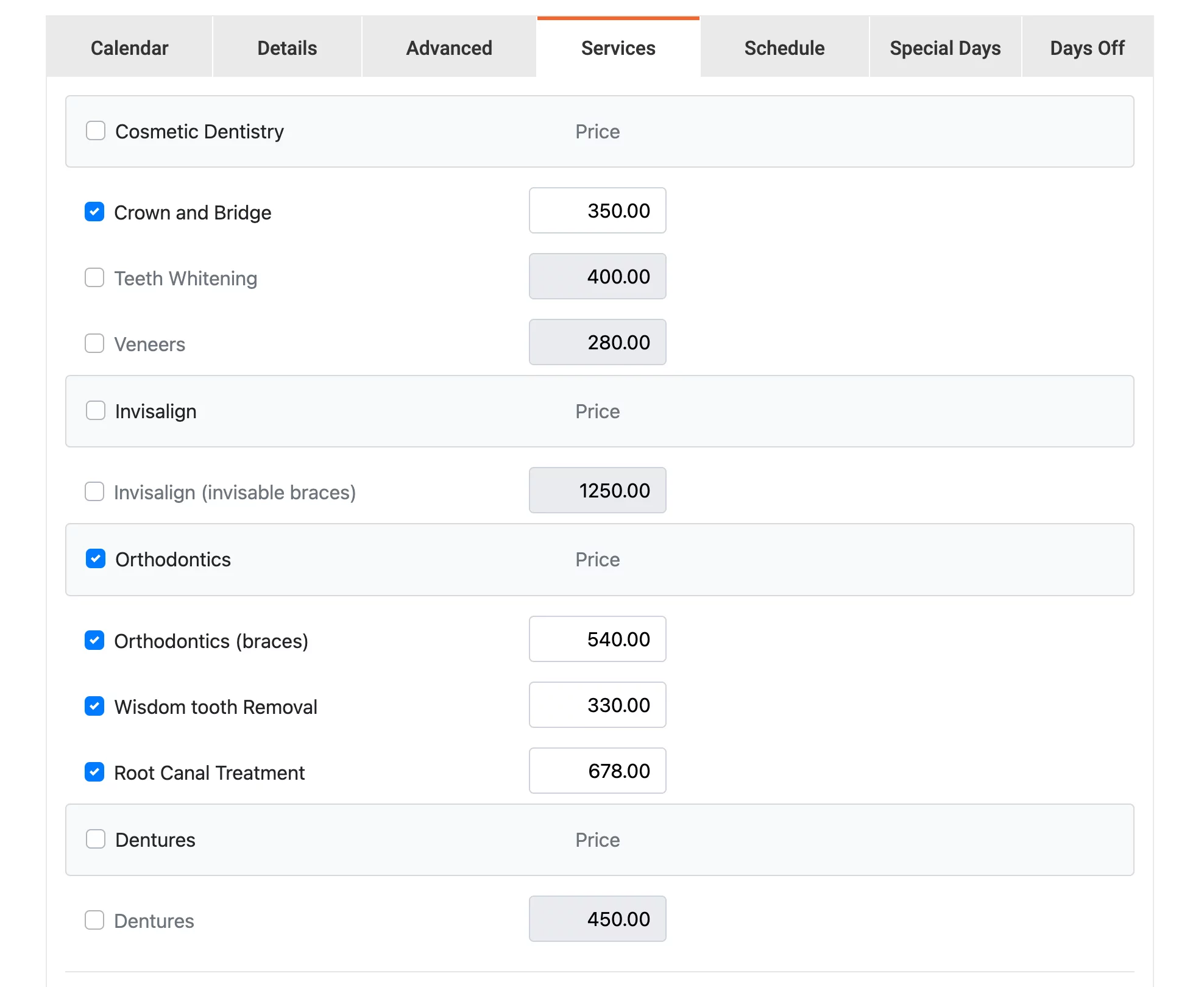 Personal Staff Cabinet for employees in Bookly