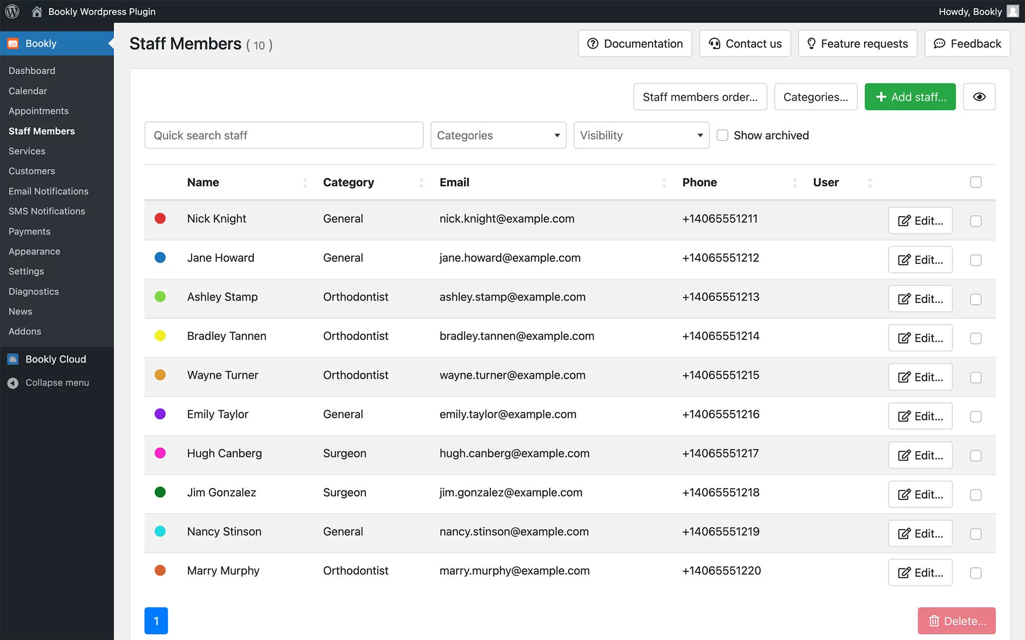 User-friendly admin panel in Bookly PRO